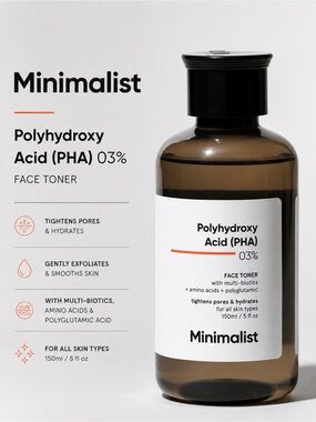 Minimalist Polyhydroxy Acid (PHA) 3% Face Toner 5 oz New Sealed in Box